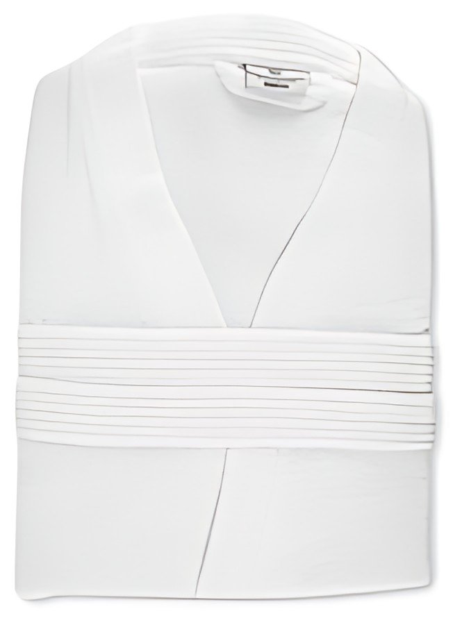 HYGOSTAR Peignoir de bain Kimono, taille XL, en coton, blanc