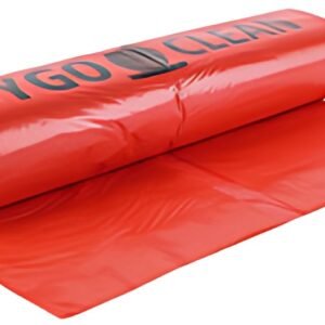 HYGOCLEAN Sac poubelle, 120 litres, en LDPE, rouge