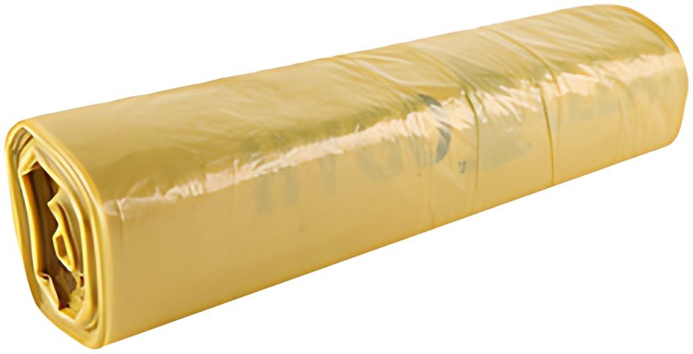 HYGOCLEAN Sac poubelle Eco, 120 litres, en LDPE, jaune