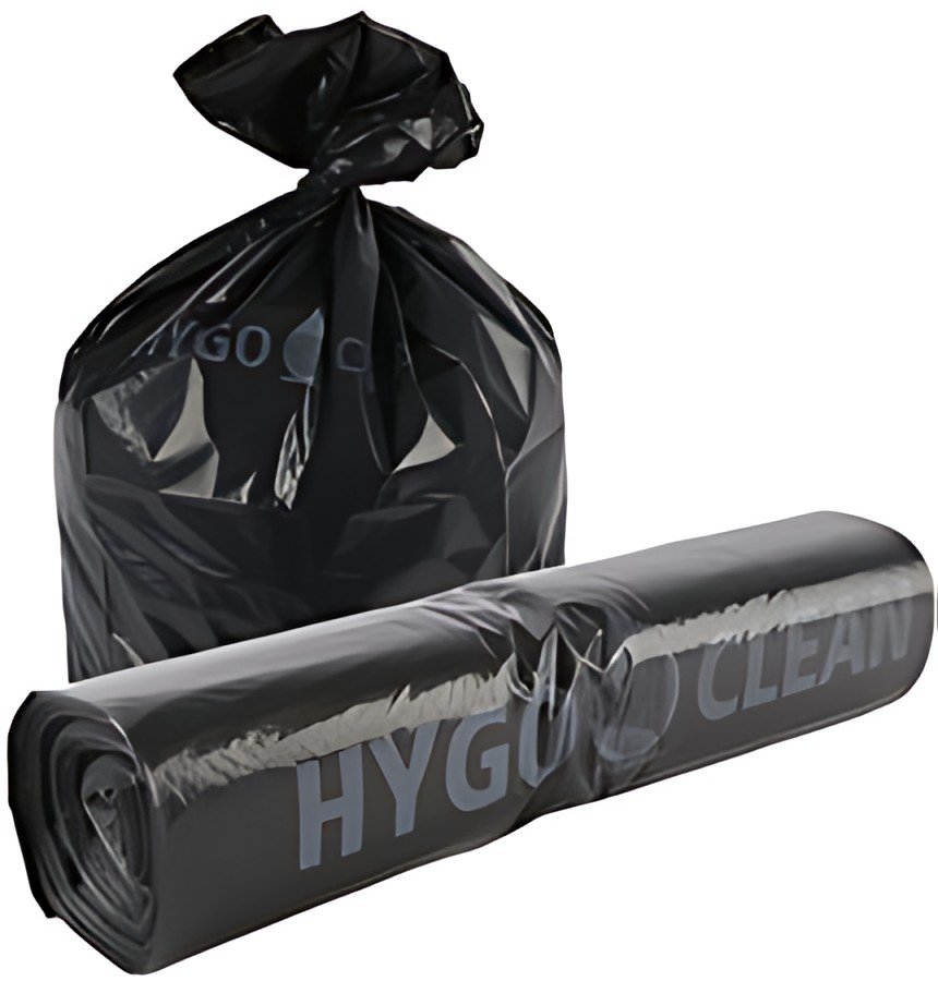 HYGOCLEAN Sac poubelle Light, 120 litres, en LDPE, noir
