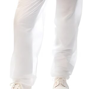 HYGOSTAR Pantalon à usage unique, en PP non tissé, blanc, M