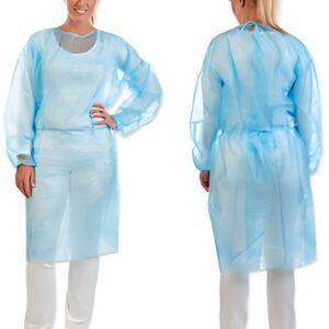HYGOSTAR Blouse PP avec élastique aux manches, L, bleu