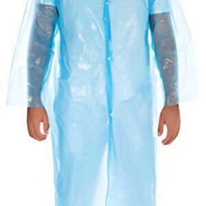 HYGOSTAR Blouse visiteur avec boutons pression, bleu