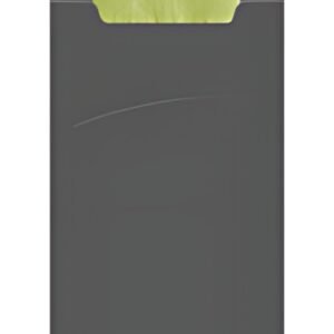 HYGOSTAR Pochette à couverts Classic, plié 1/8, gris/vert