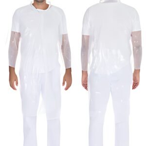HYGOSTAR Blouse visiteur Light avec poutons pression, blanc