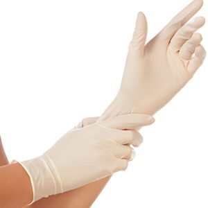 HYGOSTAR Gant en latex Sense, M, naturel, sans poudre