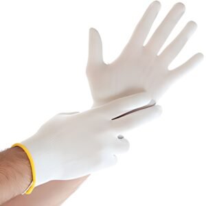 HYGOSTAR Gant de travail Ultra Flex, en nylon, M, blanc