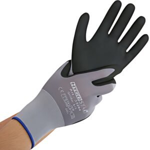 HYGOSTAR Gant de travail Ergo Flex, M, gris/noir