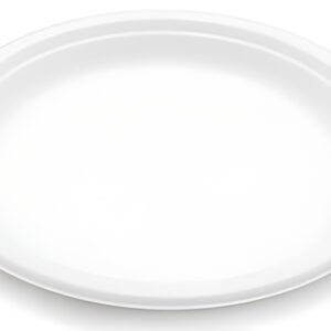 NATURE Star Assiette en canne à sucre Bordofino, rond, blanc