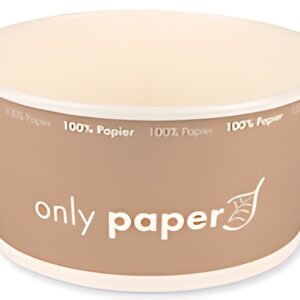 NATURE Star Bol à salade Only Paper, rond, 1,0 litre, marron
