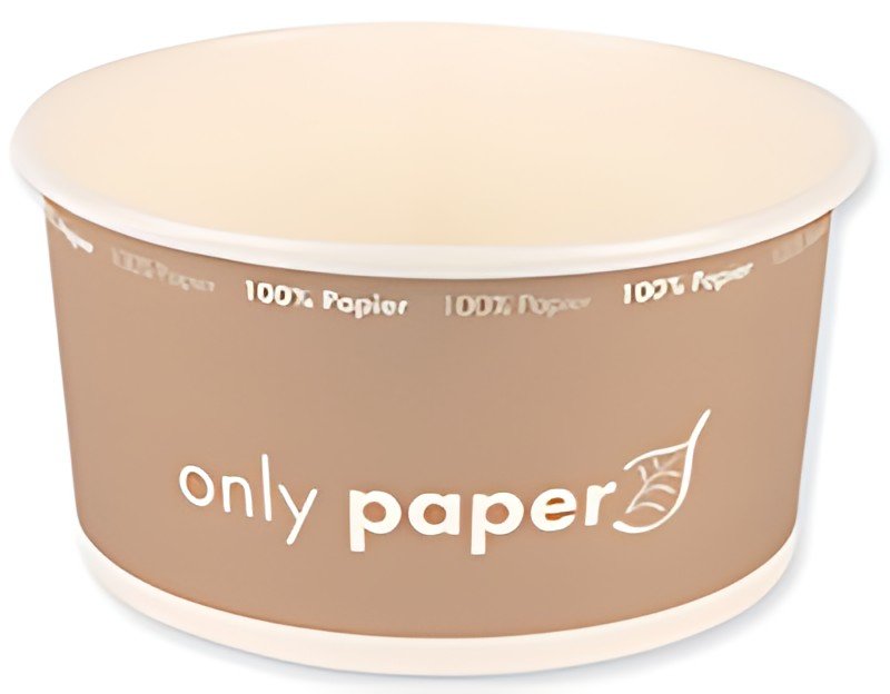 NATURE Star Bol à salade Only Paper, rond, 1,0 litre, marron
