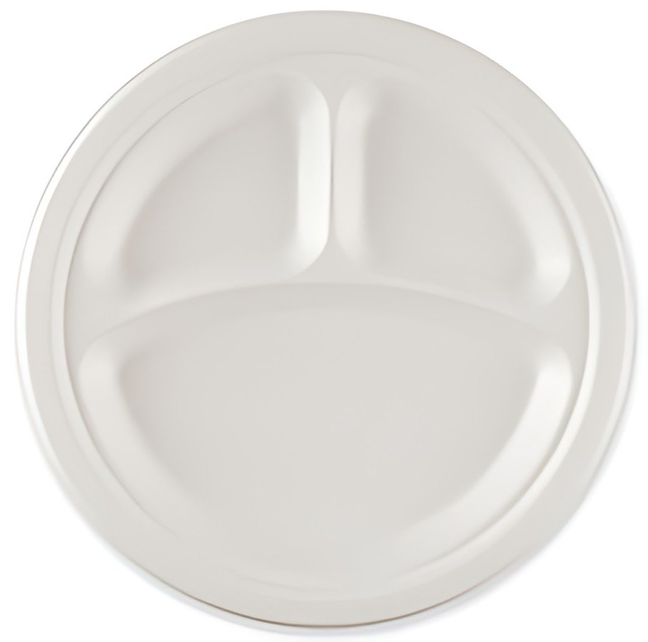NATURE Star Assiette en canne à sucre, rond, 260 mm