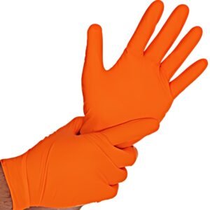 HYGOSTAR Gant en nitrile DIAMOND GRIP, L, orange