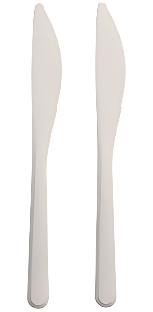 PAPSTAR Couteau réutilisable, longueur: 185 mm, blanc