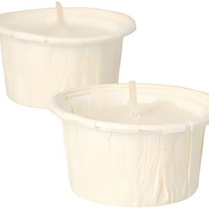 STARPAK Bougie chauffe-plat, diamètre: 42 mm, blanc