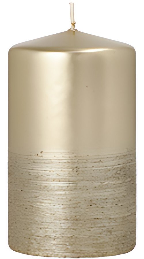 STARPAK Bougie cylindrique "Safe Candle Fia", 60 mm, or