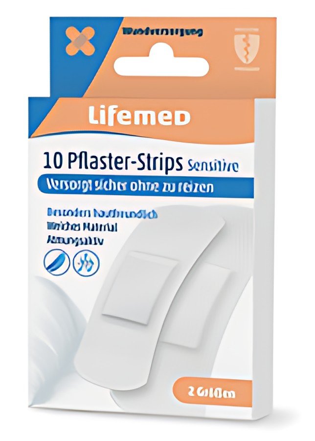 Lifemed Pansements "Sensitive", blanc, pack de 10