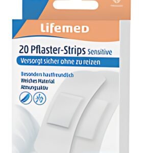 Lifemed Pansements "Sensitive", blanc, pack de 20
