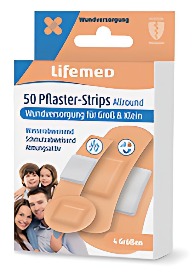 Lifemed Pansements "Allround", pack de 50, couleur chair