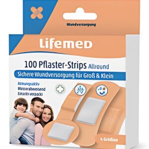 Lifemed Pansements "Allround", pack de 100, couleur chair