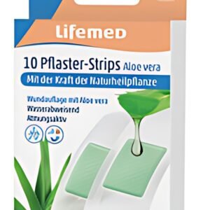Lifemed Pansements "Aloe vera", pack de 10, blanc