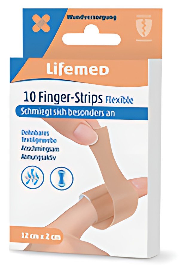 Lifemed Pansements pour doigts "Flexible", pack de 10, chair