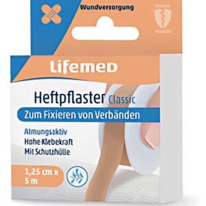 Lifemed Sparadrap "Classic", couleur chair, 12,5 mm x 5 m