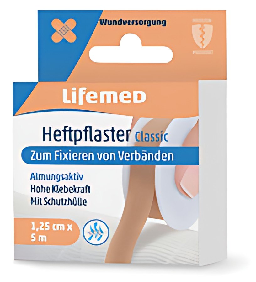 Lifemed Sparadrap "Classic", couleur chair, 12,5 mm x 5 m