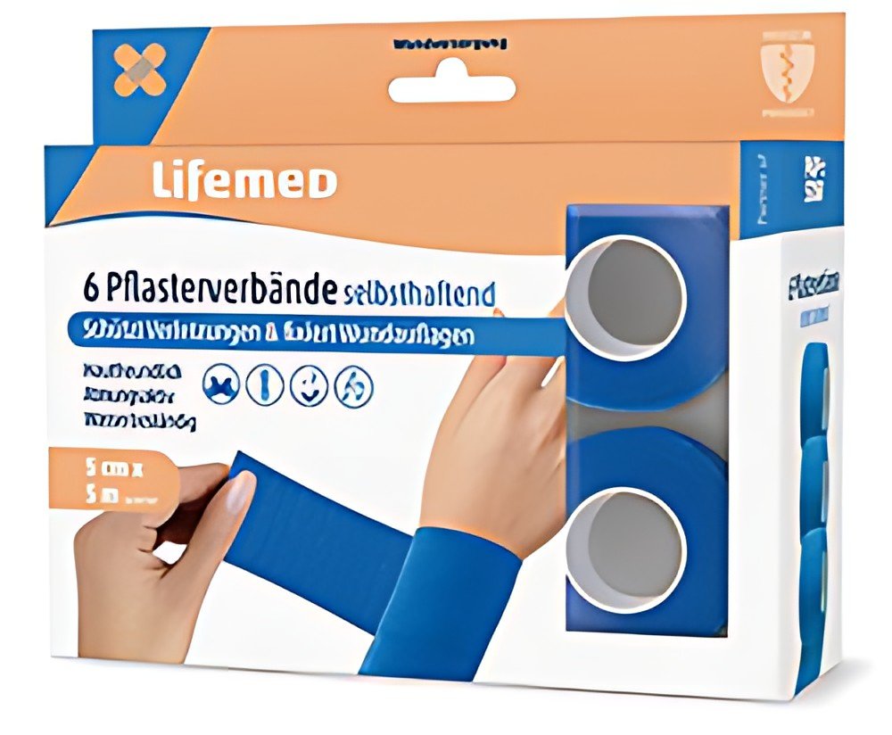 PAPSTAR Pansement, auto-adhésif, 9 rouleaux, bleu