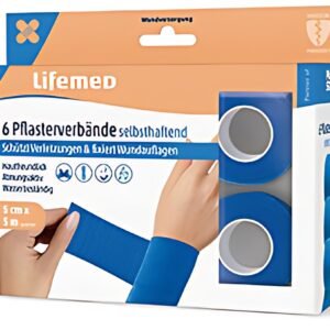 PAPSTAR Pansement, auto-adhésif, 2 rouleaux, bleu