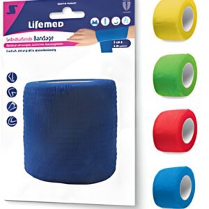 Lifemed Bande cohésive auto-adhésive, 50 mm x 4,0 m