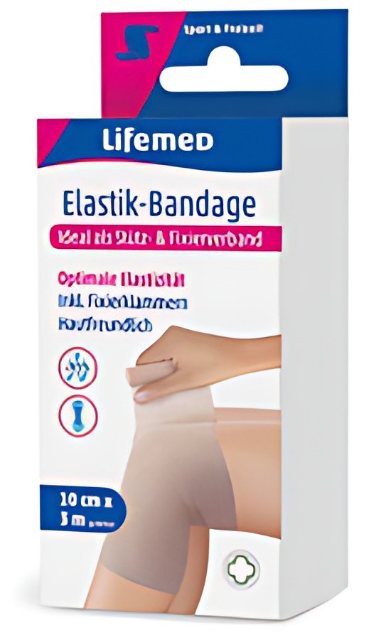 Lifemed Bandage élastique, couleur chair, 100 mm x 3,0 m