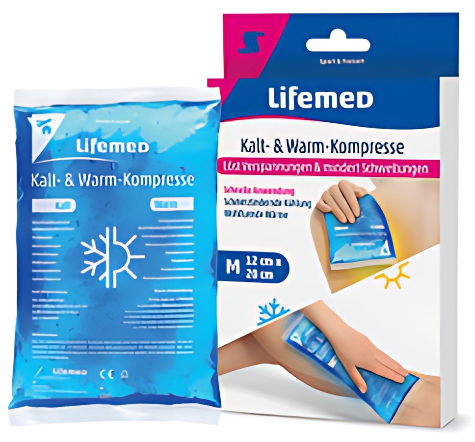 Lifemed Compresse chaud/froid, 140 x 130 mm, bleu