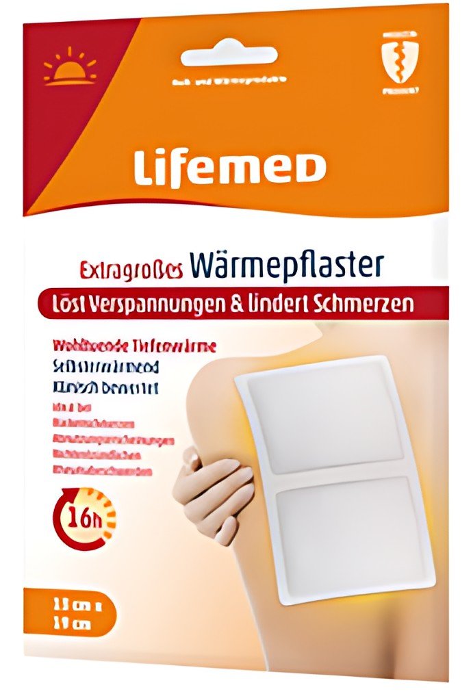 Lifemed Patch chauffant, 190 x 130 mm, blanc