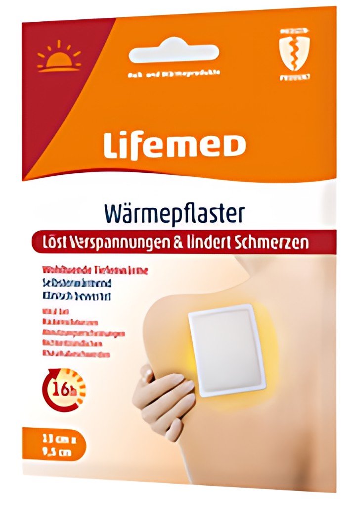 Lifemed Patch chauffant, 95 x 130 mm, blanc