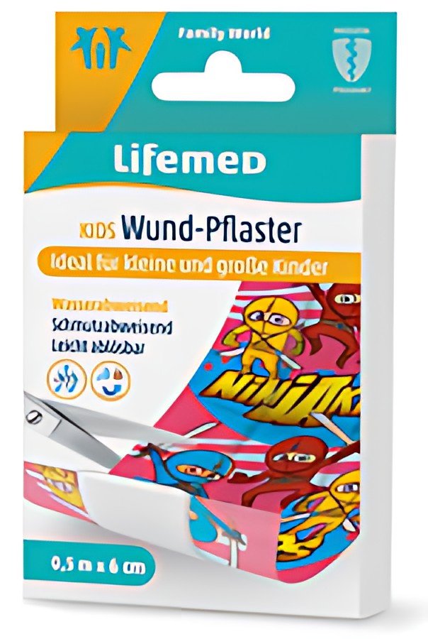 Lifemed Pansement pour enfants "Ninjas", 500 mm x 60 mm