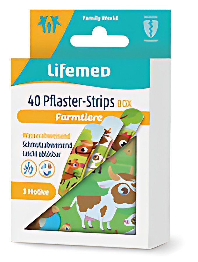 Lifemed Pansement pour enfants "Animaux", 40, boîte en métal
