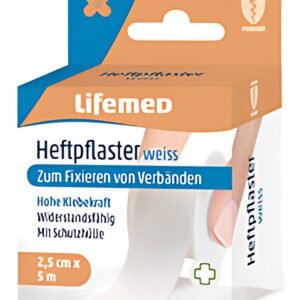 Lifemed Sparadrap "Classic", blanc, 25 mm x 5,0 m