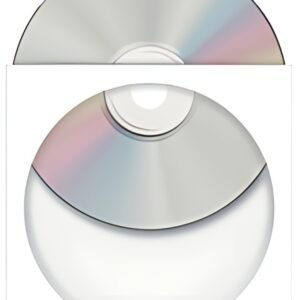 HERMA pochettes papier pour CD/DVD, avec fenêtre, blanc