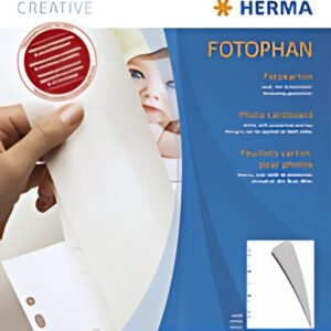 HERMA Feuillets carton pour photos, 230 x 297 mm, blanc