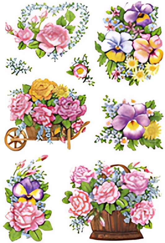 HERMA Sticker DECOR "Pots de fleurs nostalgiques"