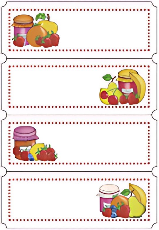 HERMA Étiquette de cuisine Choix de fruits, 76 x 28 mm