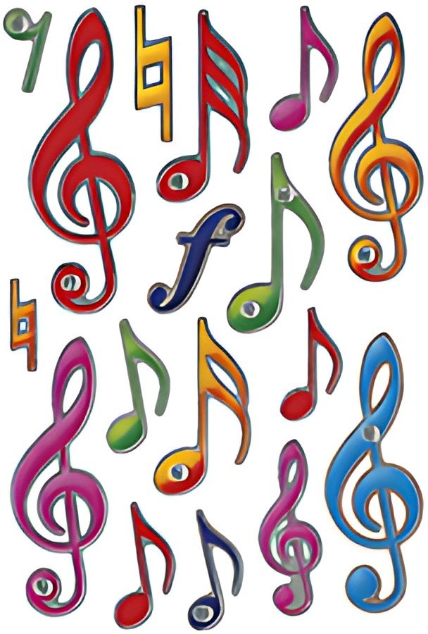 HERMA Sticker MAGIC "Clé de sol", jewel