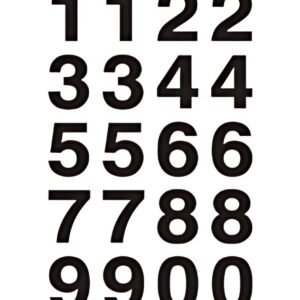 HERMA stickers chiffres 0-9, film noir, hauteur: 20 x 18 mm