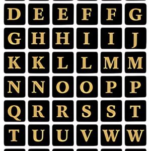 HERMA stickers alphabetique A-Z, film marqué, noir/or