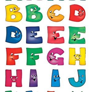 HERMA stickers alphabétique A-Z, en papier, visages amusants