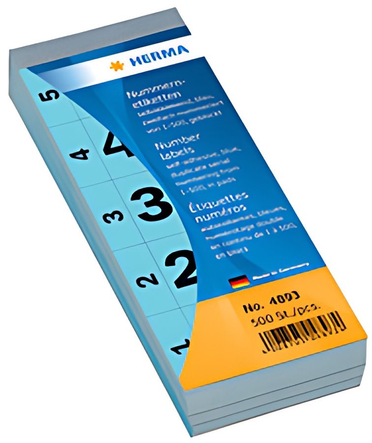 HERMA étiquettes numéros, autocollant, 28 x 56 mm, vert