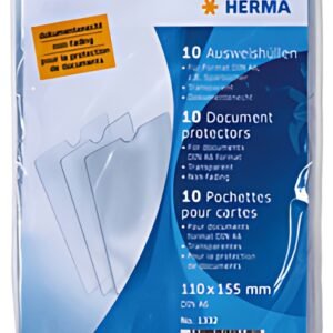 HERMA Pochette pour carte, PP, 1 poche, 85 x 125 mm, en pack