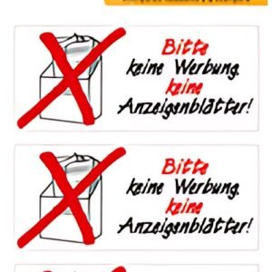 HERMA Hinweisetiketten "Keine Werbung/Anzeigenblätter"