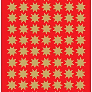 HERMA Autocollants de Noël DECOR "étoiles", 10 mm, or